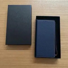 匿名発送！Elick iPhone13 ケース カバー　手帳型　ネイビー　新品