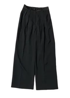 Demi-Luxe BEAMS タック　ワイドパンツ　36 パンツ　アセテート