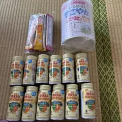 ほほえみ缶ミルク120ml、すこやかm1大缶、スティックミルク15本