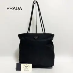 PRADA プラダ ナイロントートバッグ 三角プレート 黒 ブラック