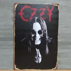 OZZY OZBOUREN レトロ風 ブリキ看板 OK2136