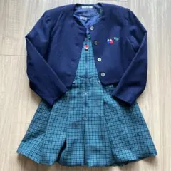 ファミリア　チェックワンピースとジャケットセット 140