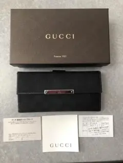 【美品/箱無380円お値引きします】GUCCI 長財布 レディース 黒