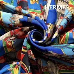 ✨極希少✨美品✨HERMES カレ90 kachinarg シルク 大判スカーフ