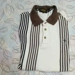 VALENTINO NERVINI ストライプポロシャツ L
