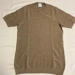 MACKINTOSH PHILOSOPHY 半袖ニットセーター ベージュ　M