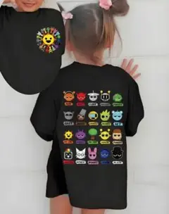 ★新品★スプランキー　Tシャツ　 130　バックプリント 　黒　sprunki