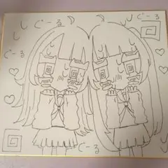色紙　イラスト