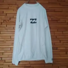 BILLABONG ビラボン ロゴ入り 長袖 ラッシュガード 白 Lサイズ