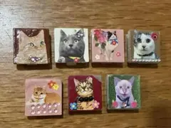 【美品】猫デザインの小物入れ7個セット　ピルケース