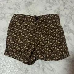 BURBERRY ブラウンロゴショートパンツ 80cm