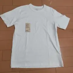 太番手 洗いざらし 無印良品 クルーネック 半袖 白 紳士 Tシャツ M