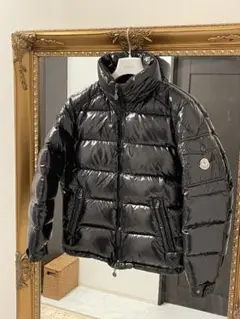 美品★MONCLER モンクレール⭐️MAYAマヤ★サイズ0艶有シャイニー黒999