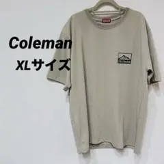 【Coleman】 Tシャツ　XL メンズ　ベージュ　アウトドア