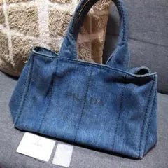 正規品☆プラダ カナパトート カナパ デニム トートバッグ バッグ 財布 小物