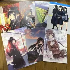 ♢ 僕と君と架空世界と オリジナル フルカラーイラスト集 7冊セット