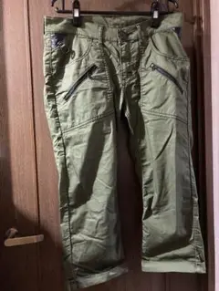 Lee エドウィン　カーゴパンツ オリーブグリーン七部丈　size32