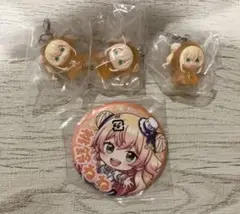 桃鈴ねね　めじるしアクセサリー　缶バッジ　4点セット　ホロライブ