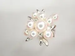 美品 田崎真珠 タサキ Pt900 パール約4.0-6.4mm珠 リング 指輪