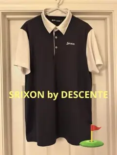 SRIXON by DESCENTE バイカラー ゴルフ 半袖 ポロシャツ