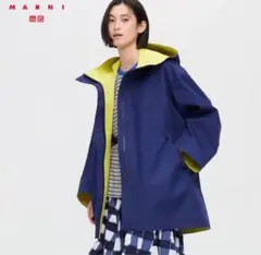 ユニクロUniqlo ブロックテックハーフコート Lサイズ