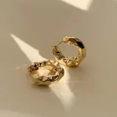 【大好評】　レディース　ピアス　フープ　ゴールド　S925　リング　シンプル