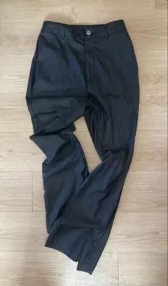 JEANASIS ジーナシス フェイクレザーフレアパンツ レザーパンツ S