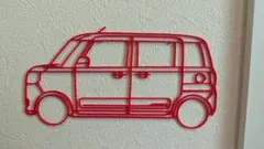 DAIHATSU Move Canbus 壁掛け装飾【赤】
