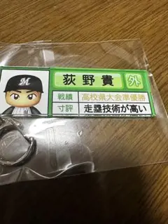 千葉ロッテマリーンズ パワプロマリーンズ アクリルキーホルダー 荻野貴司