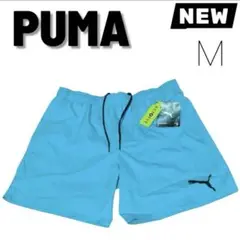 【新品タグ付】PUMA スイムショーツ 水着 Mサイズ 青系