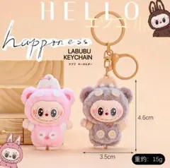 2pcs NEW LABUBU KEYCHAIN ラブブ　キーホルダー