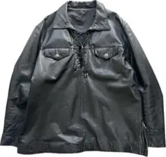 希少■LA ROCKA ラロッカ 本革 牛革 レザー プルオーバー ブラック 楽天市場】JOHNSONS LA ROCKA! VINTAGE ラロッカ レザー