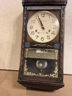 愛工舎 振り子時計 8日巻 完動品 愛工舎 振り子時計 8日巻 完動品