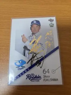 福島章太 中日ドラゴンズ ルーキーエディション 限定75枚