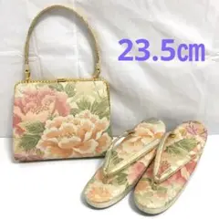 a673 キンワシ印 草履•バックセット 着物