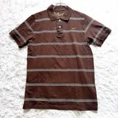 Hollister(ホリスター)ボーダー ポロシャツ メンズ