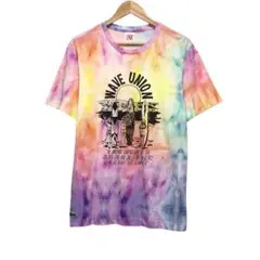美品　LACOSTE ラコステ　半袖Tシャツ　タイダイ　WAVE UNION