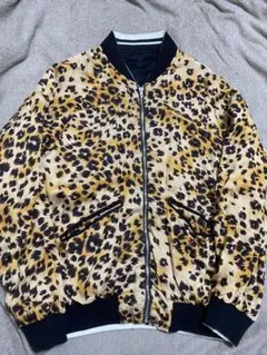 WHITE LINE 日本製限定 スカジャン unisex レオパード レーヨン