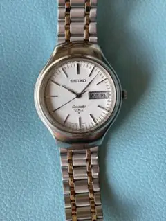 SEIKO クォーツ v.f.a(特別調整品)発光完品 極厚 電池交換済 希少 JA-0545| セイコー V.F.A. 3823-7000 ホワイトダイヤル ダブル