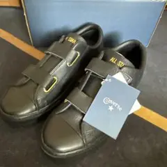 コンバース OX ALLSTAR COUPE オールブラック ベルクロ 26.0