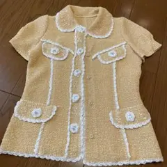 黄色の可愛いノコオーノサイズ38