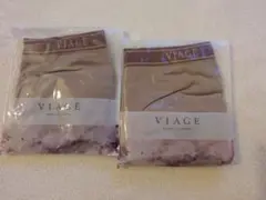 VIAGE ビューティアップショーツ　Lサイズ　ベージュ✕ベリー