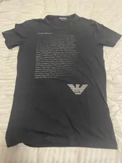 値下げ！【EMPORIO ARMANI 】黒ブラック ロゴ半袖Tシャツ サイズM