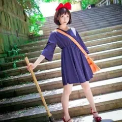 魔女 フリーサイズ コスプレ 魔法 ジブリ レディース ハロウィン イベント 夜