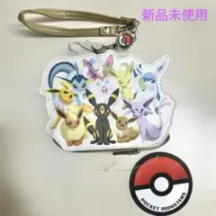 新品 未使用 ポケモン　リール付きパスケース　ブイズ イーブイフレンズ