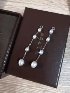 agete アガット K10 パールピアスチャーム