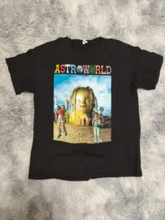 travis scott ASTROWORLD グラフィックTシャツ ブラック
