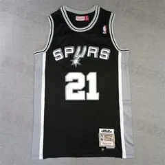 SPURS DUNCAN 21 バスケットボールジャージ M