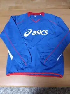 asics 長袖ピステ Mサイズ 青 使用回数3回 美品