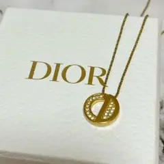 【美品】✨Dior クリスチャンディオール ネックレス ロゴ クリスタル